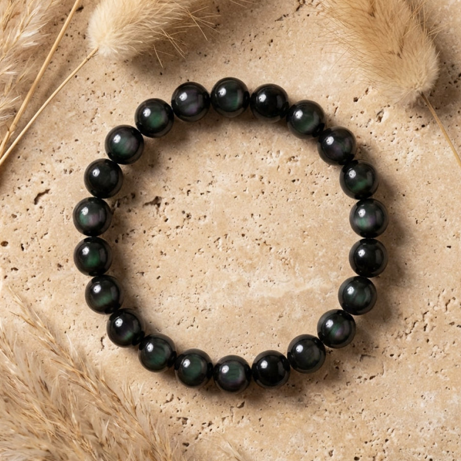"Guardian Eye" Bracelet in Celestial Eye Obsidian