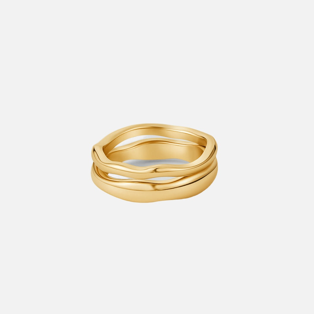 Alessia Wave Ring Set