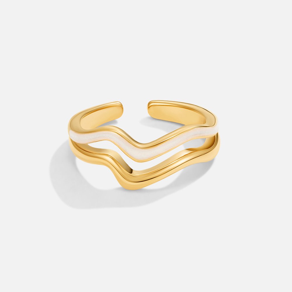 Delfina Double Wave Ring
