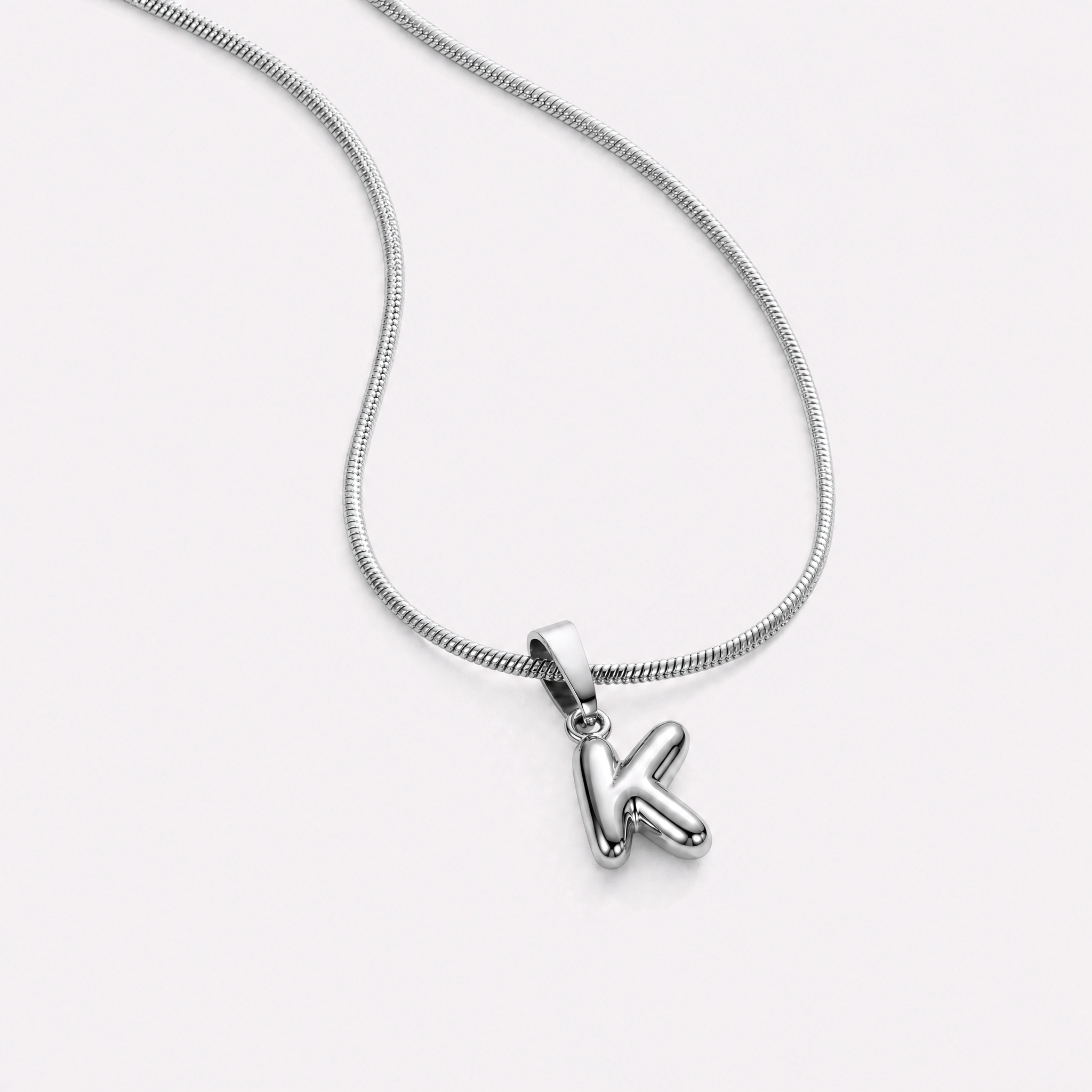 Bettina Bubble Initial Necklace