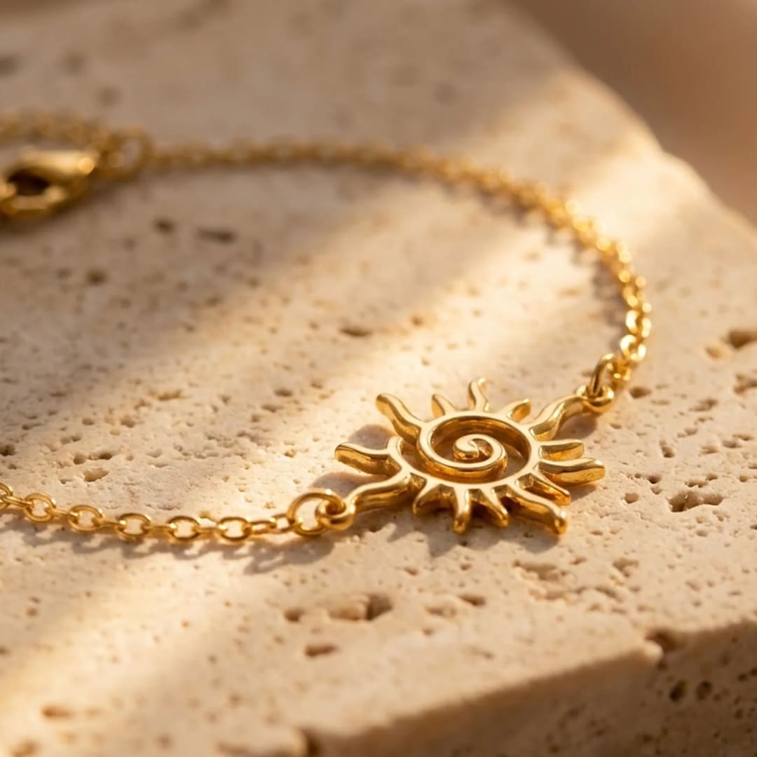 "Ray of Life" Symbolic Sun Bracelet
