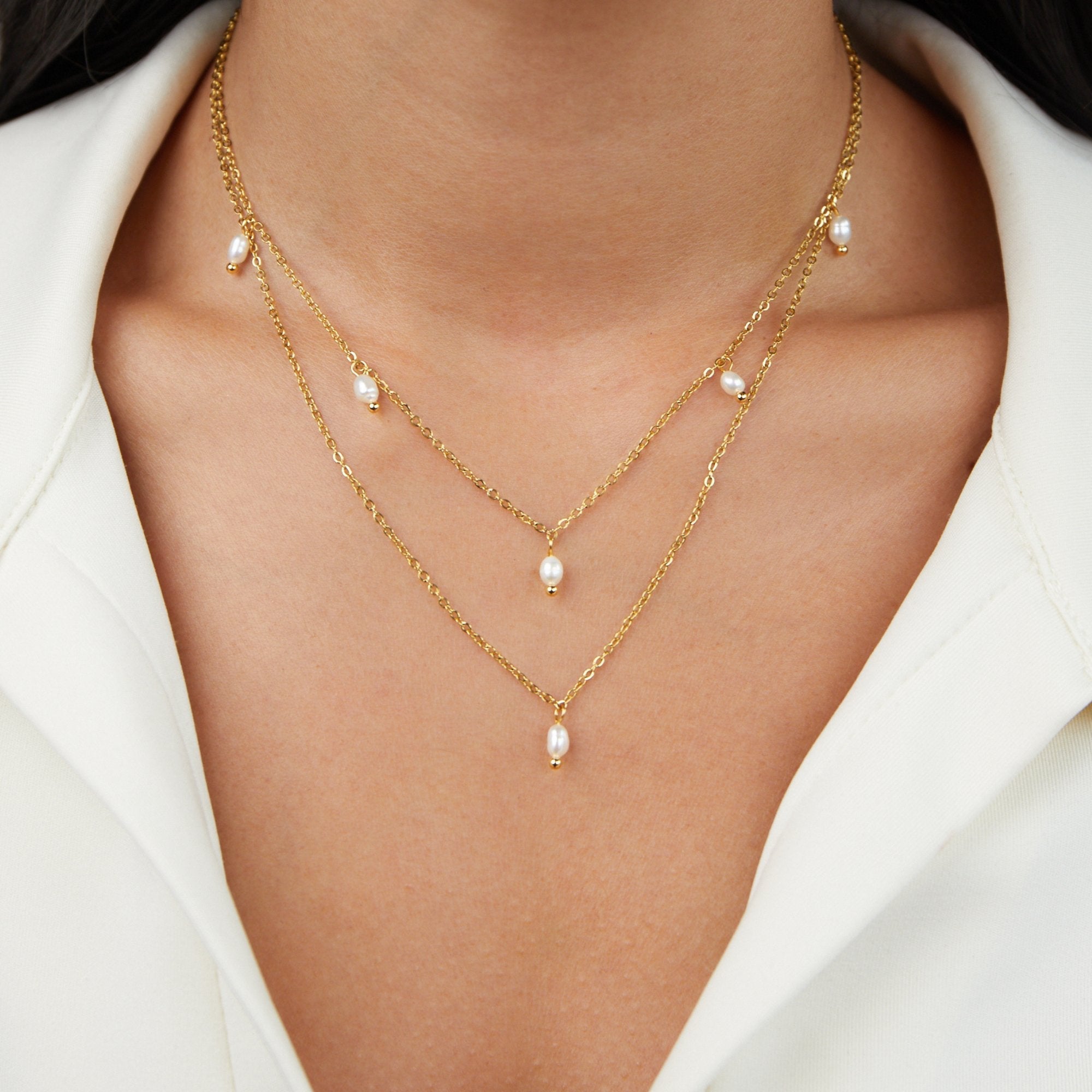 Ersilia Pearl Drop Necklace