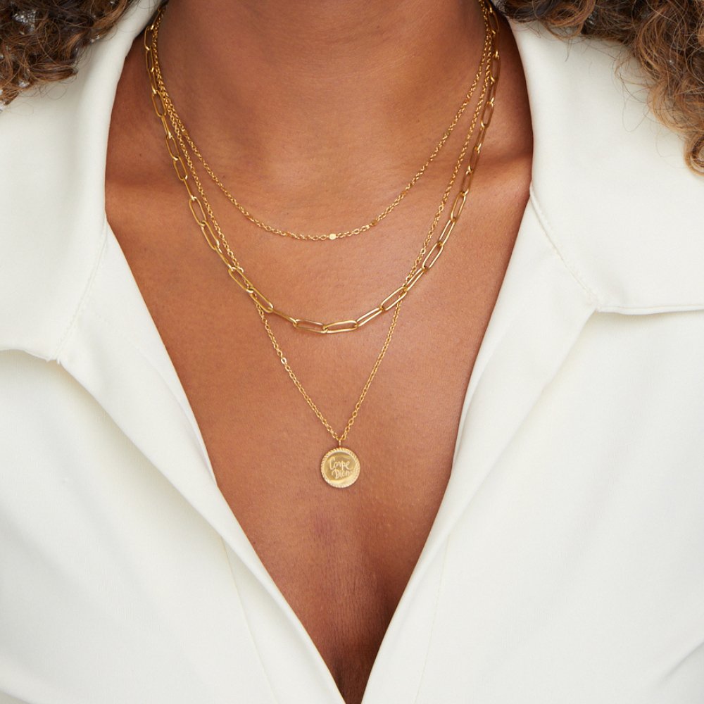 Loredana Layered Coin Necklace