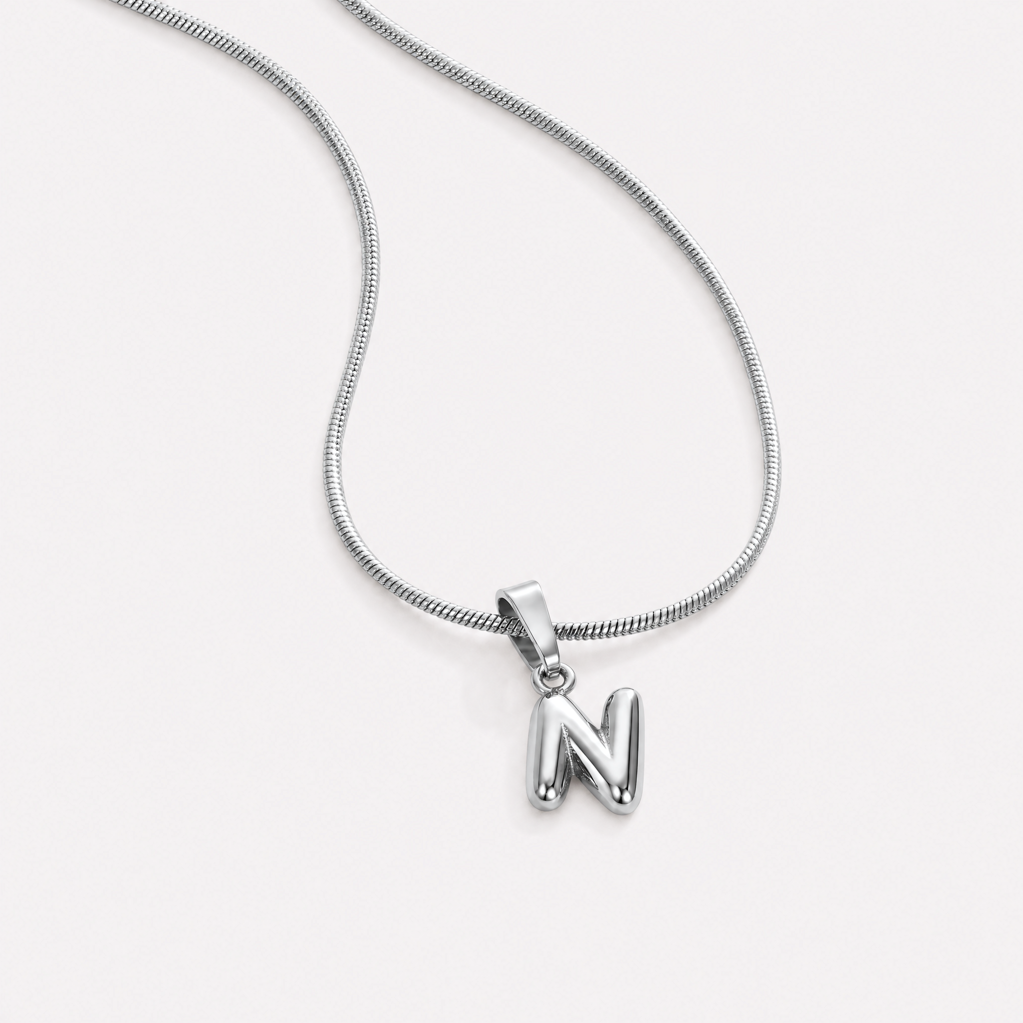 Bettina Bubble Initial Necklace