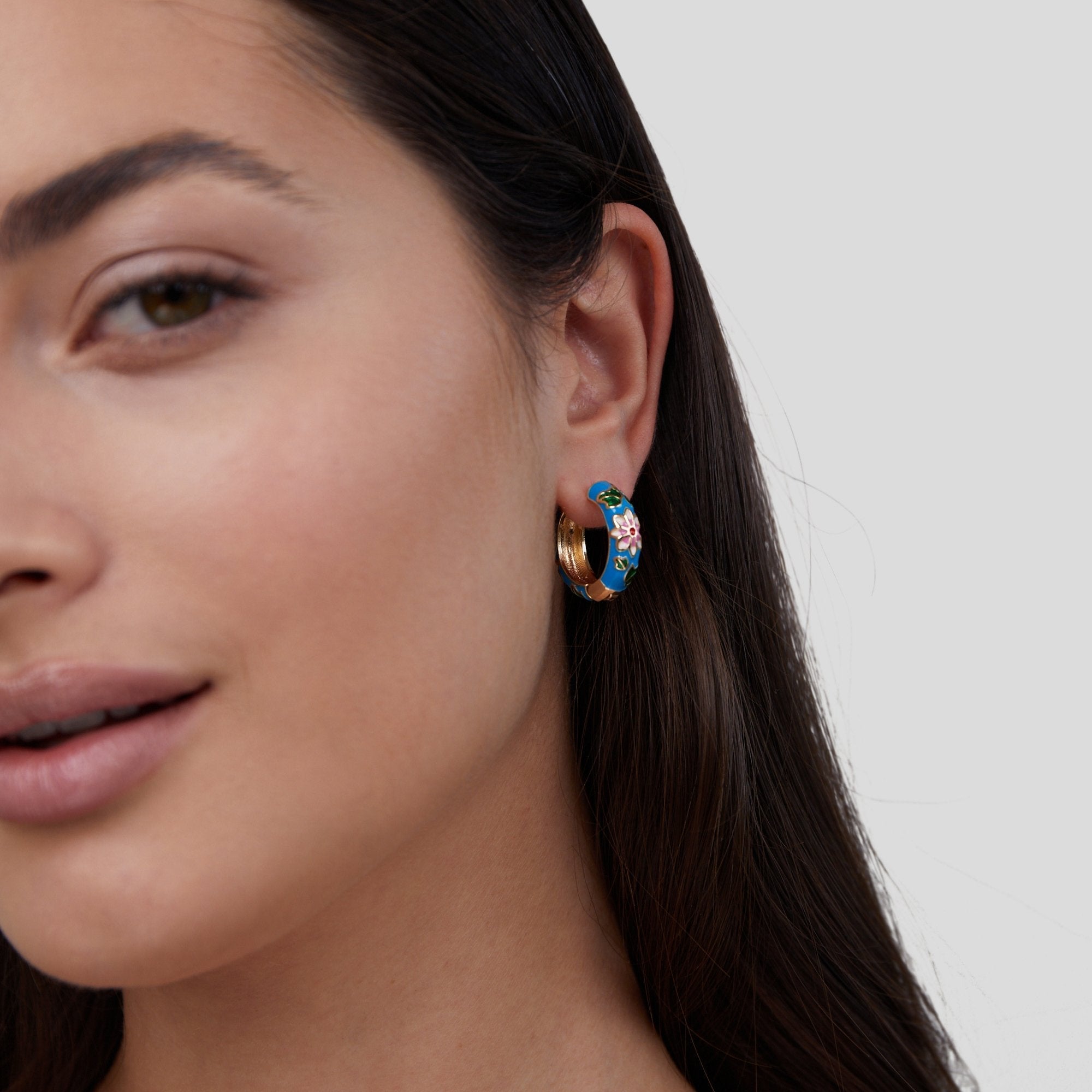 Floriana Flower Hoops