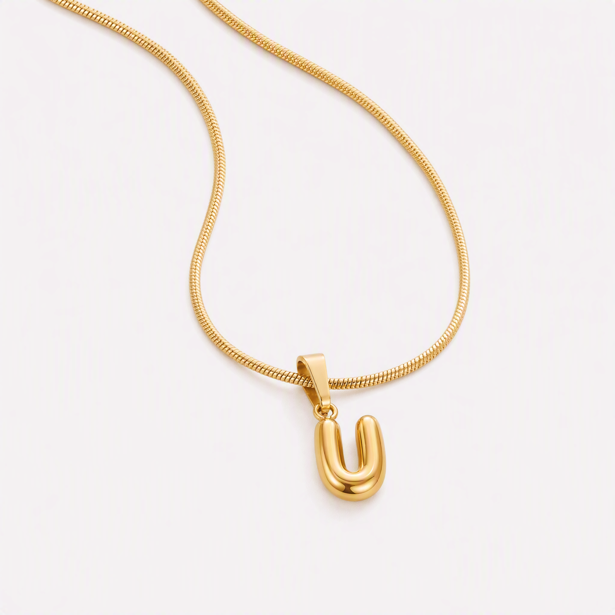 Bettina Bubble Initial Necklace