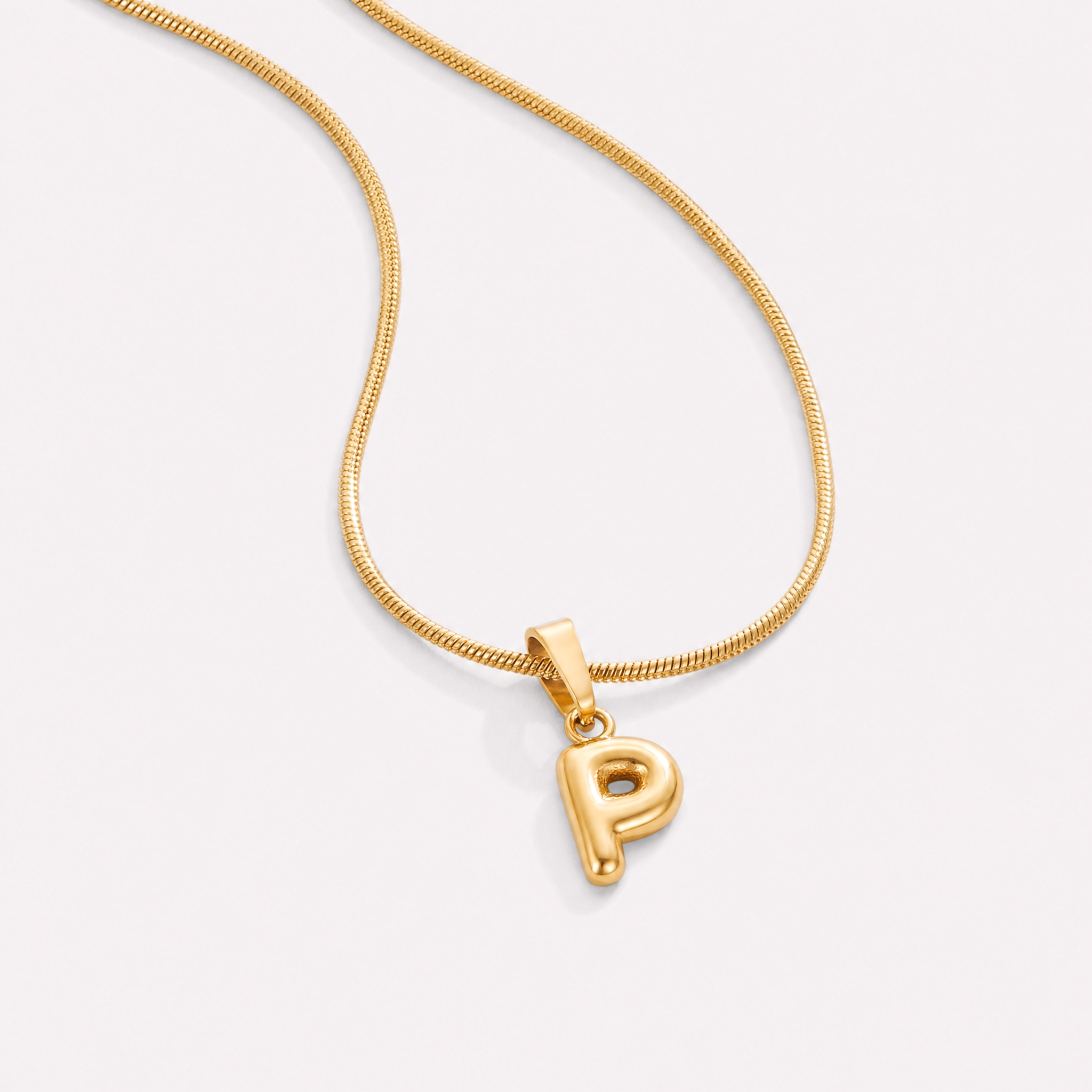 Bettina Bubble Initial Necklace