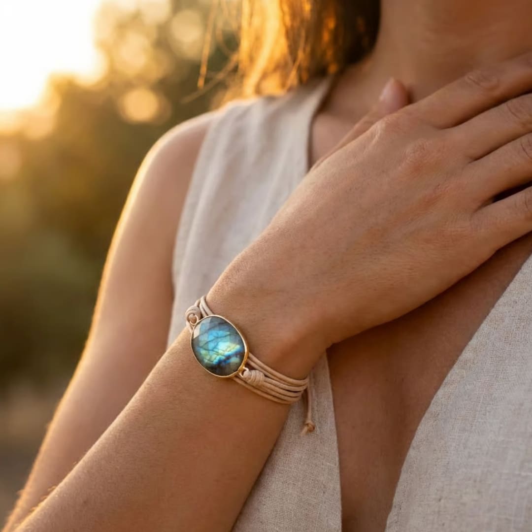 "Light" Bracelet in Labradorite