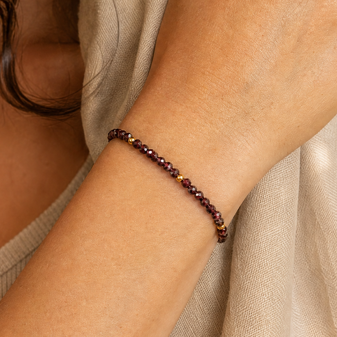 Rossana Garnet Bracelet
