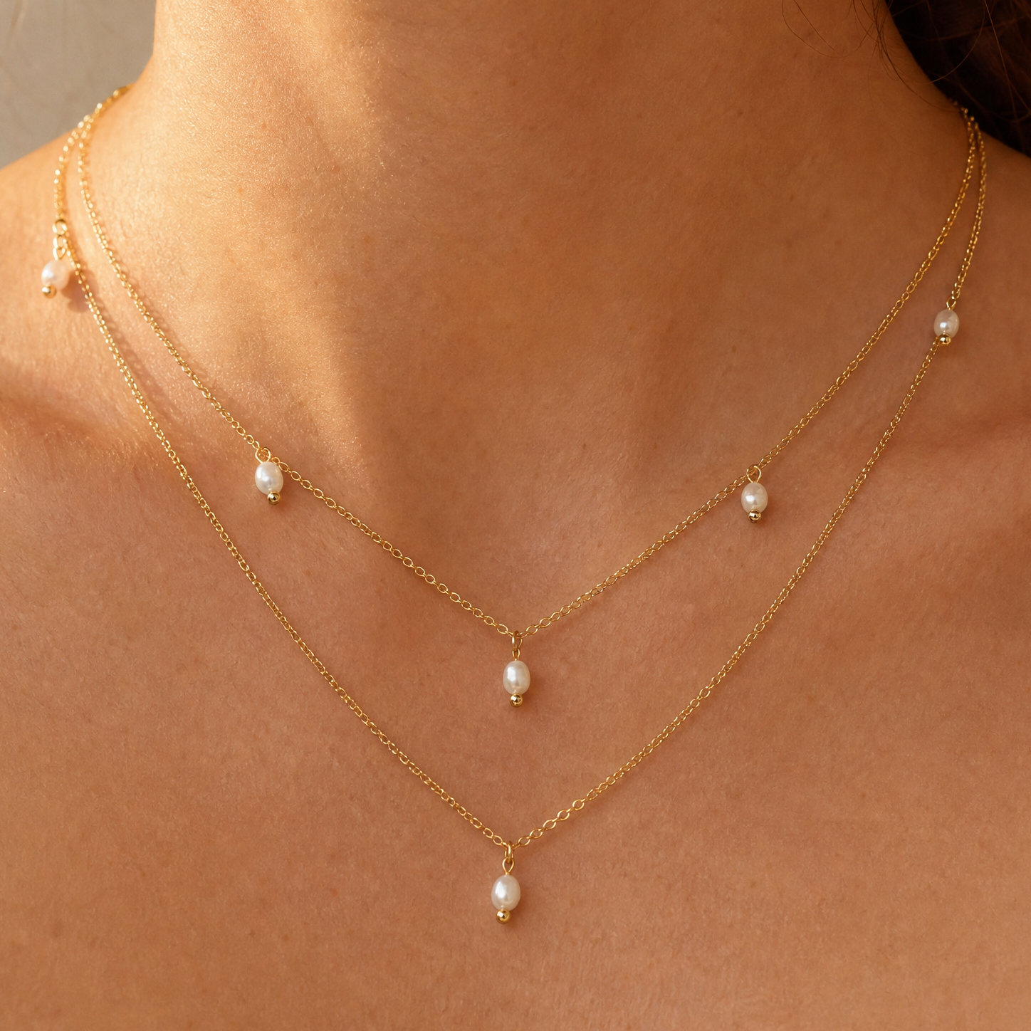 Ersilia Pearl Drop Necklace