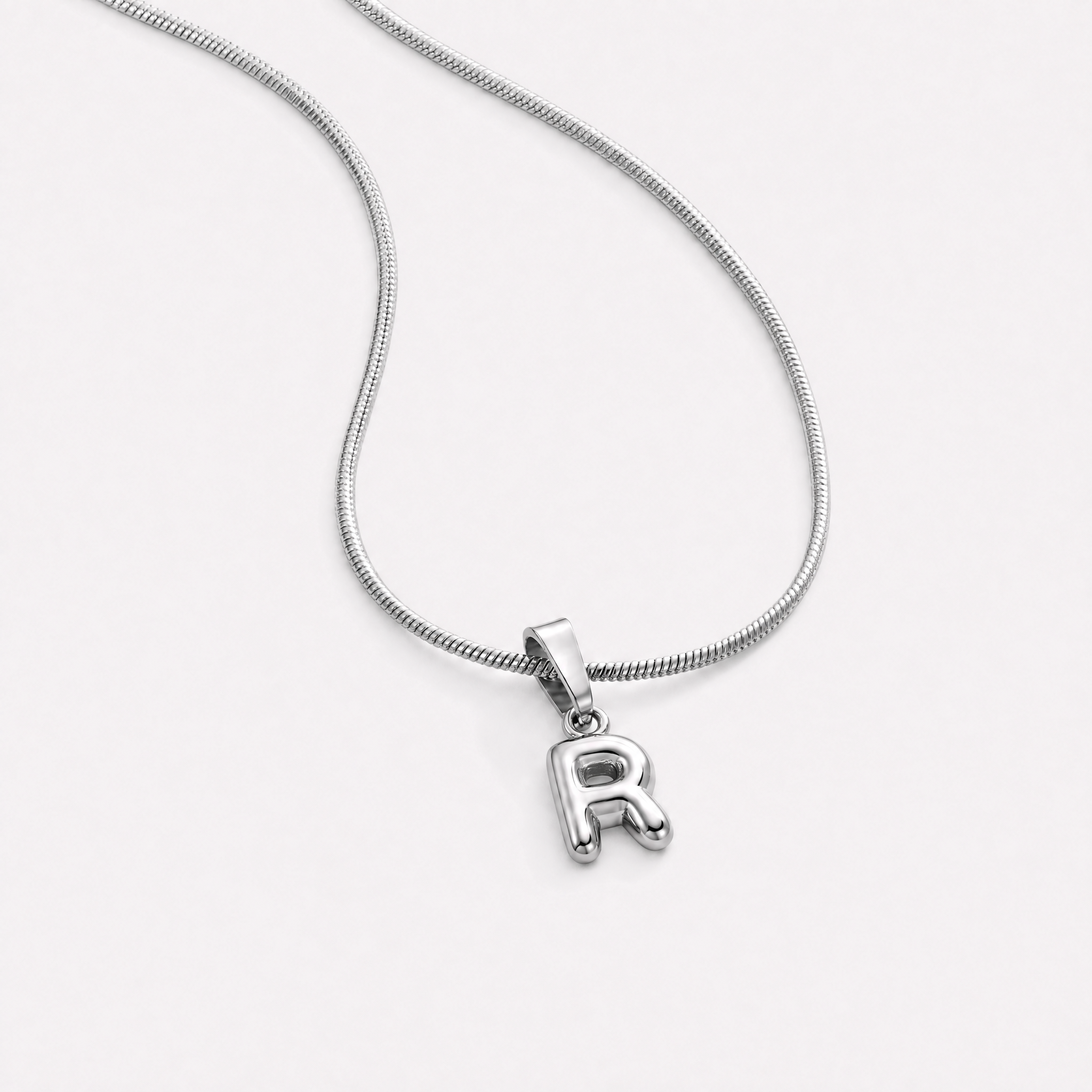 Bettina Bubble Initial Necklace