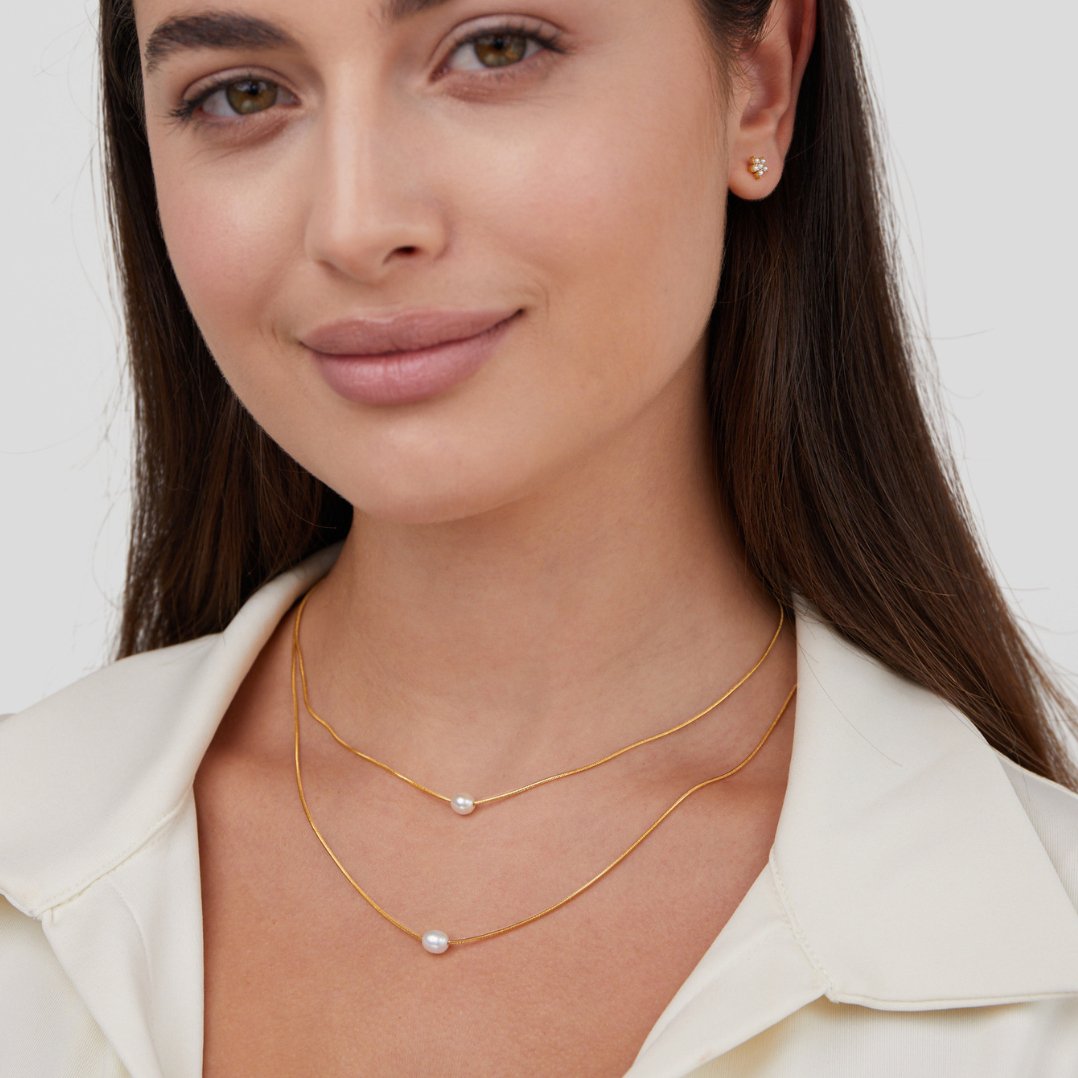Maddalena Layered Pearl Necklace