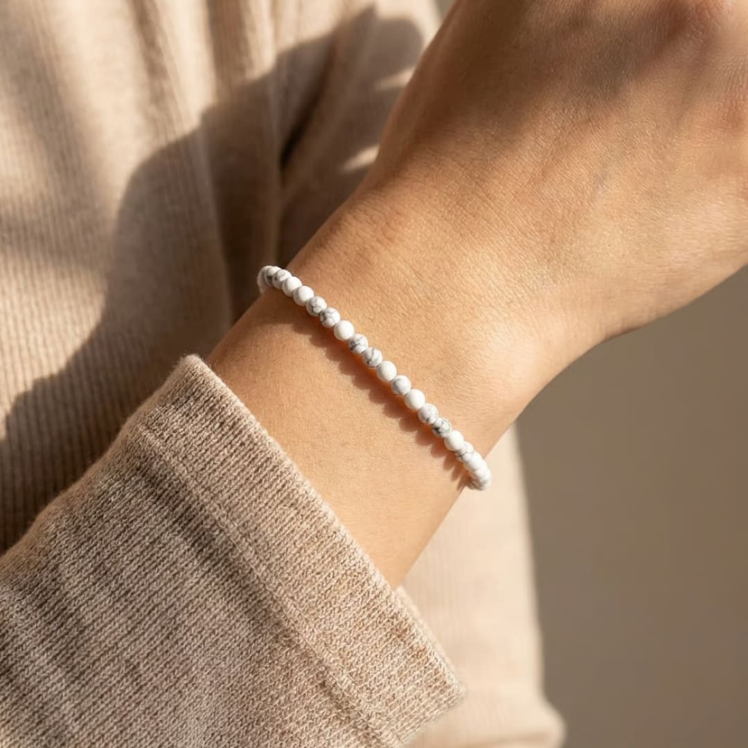 Fine 4 mm Stone Bead Bracelet