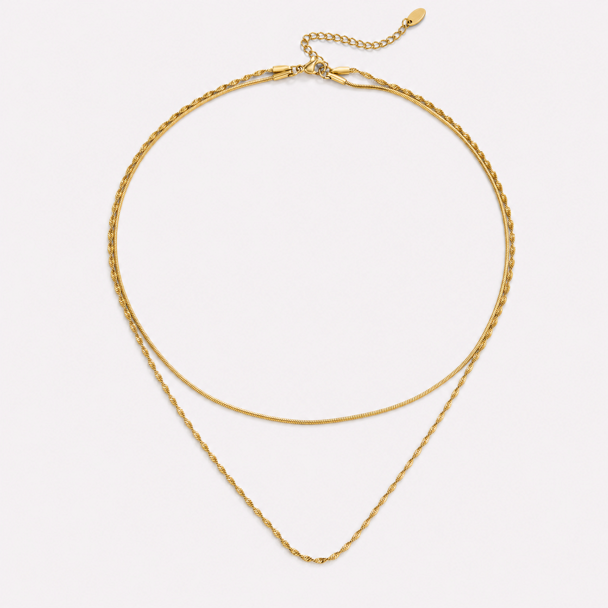 Stefania Double Chain Necklace
