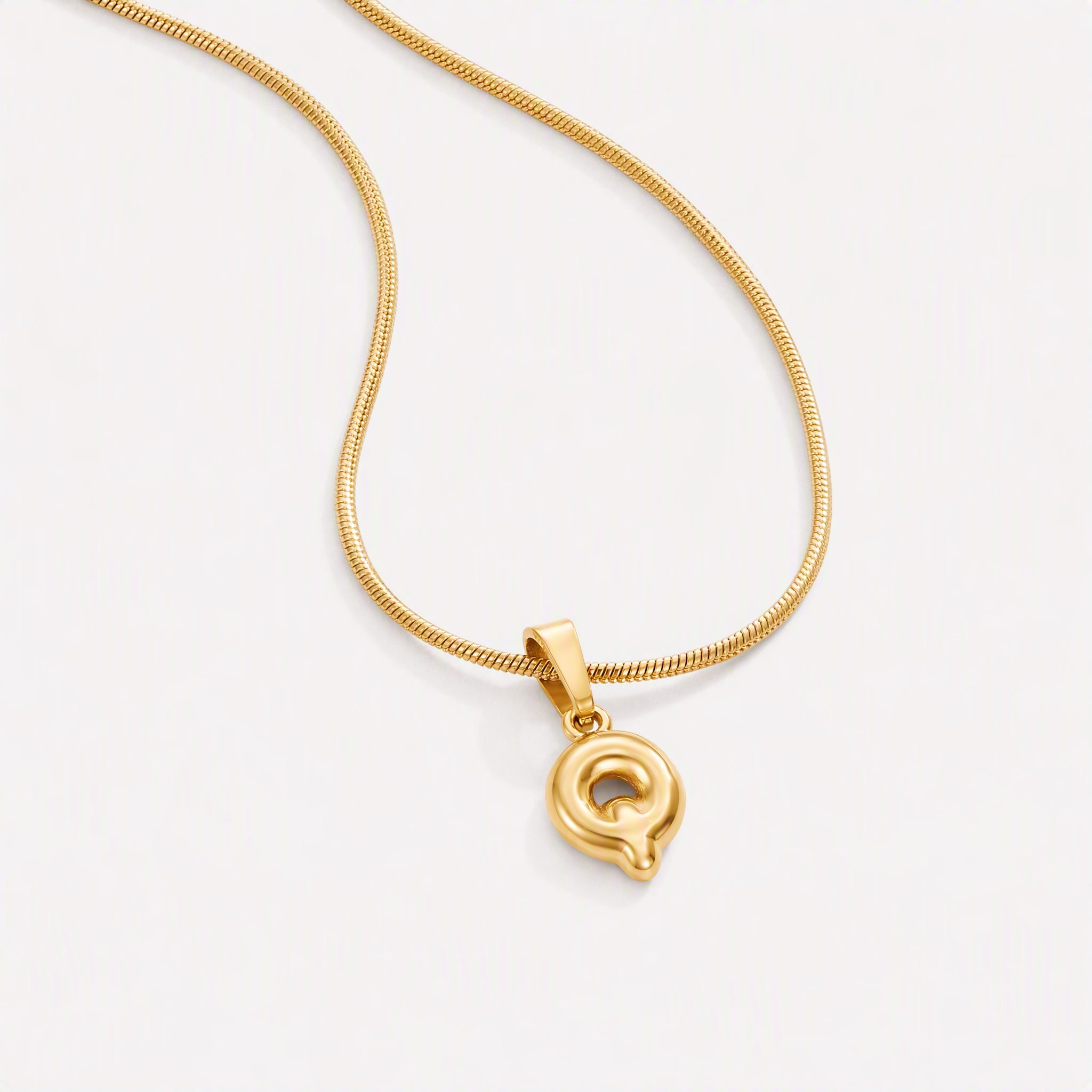 Bettina Bubble Initial Necklace