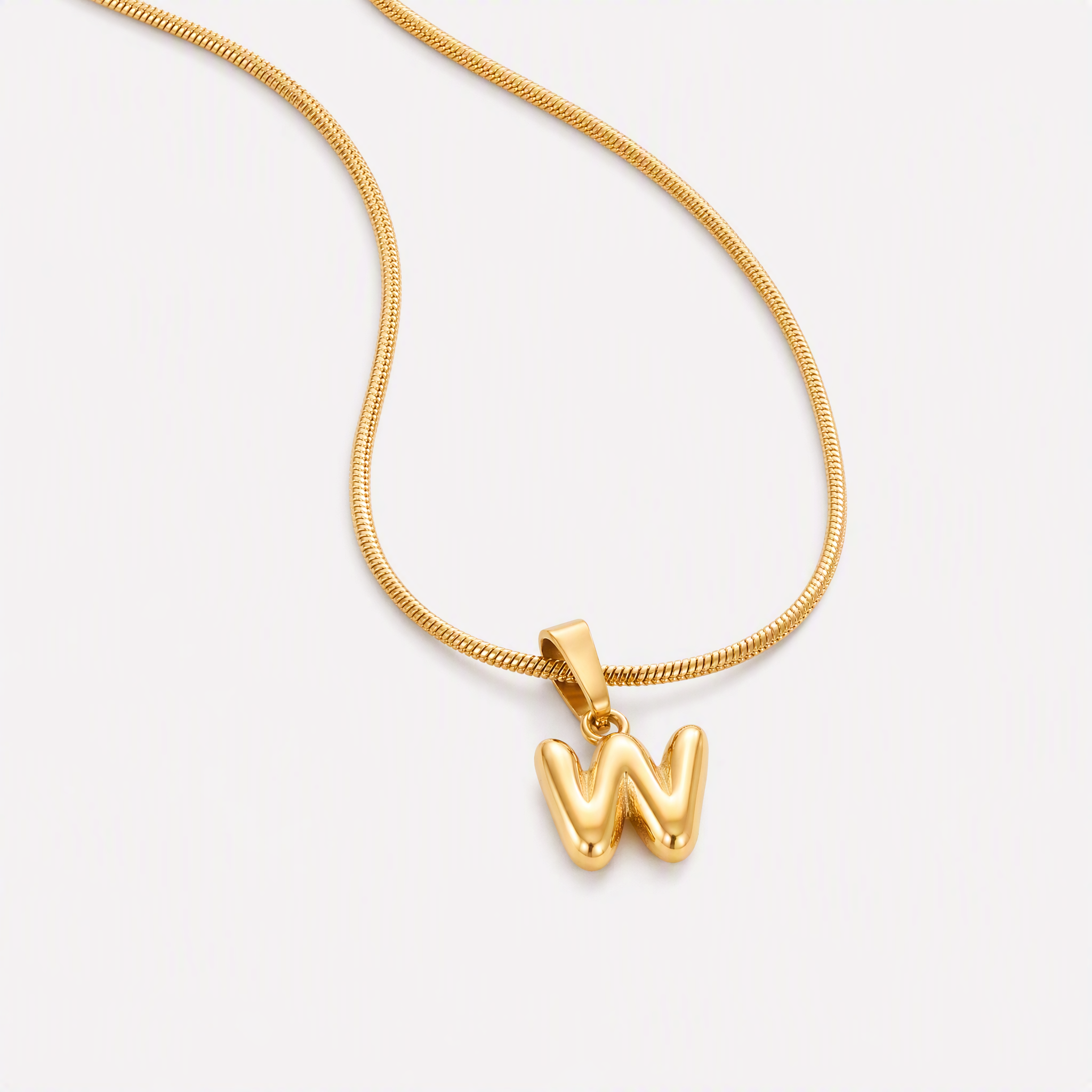 Bettina Bubble Initial Necklace