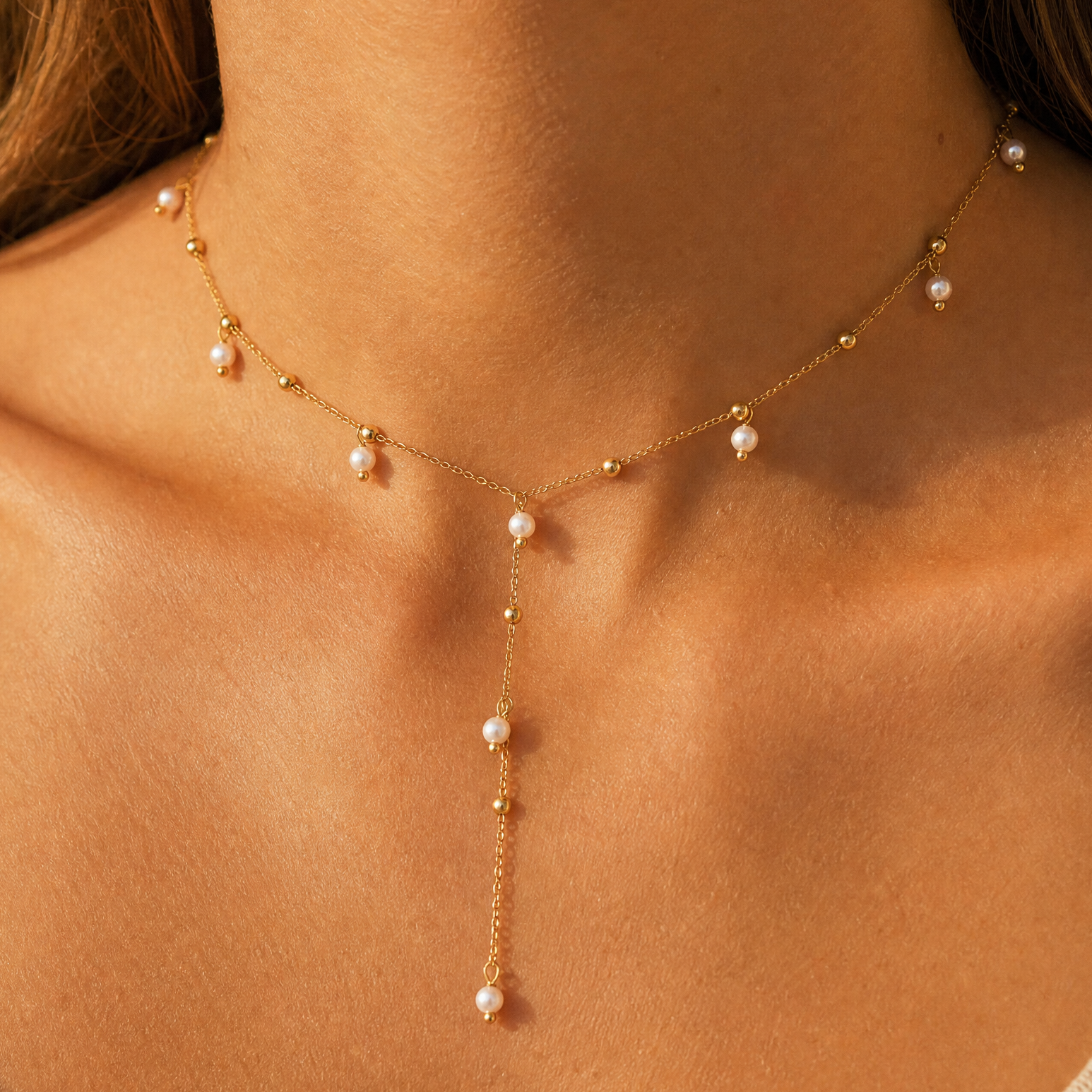 Violante Pearl Lariat