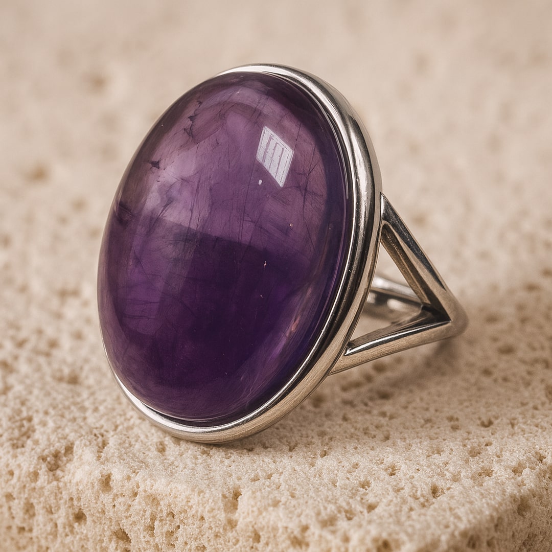 "Shanti" Ring in Amethyst