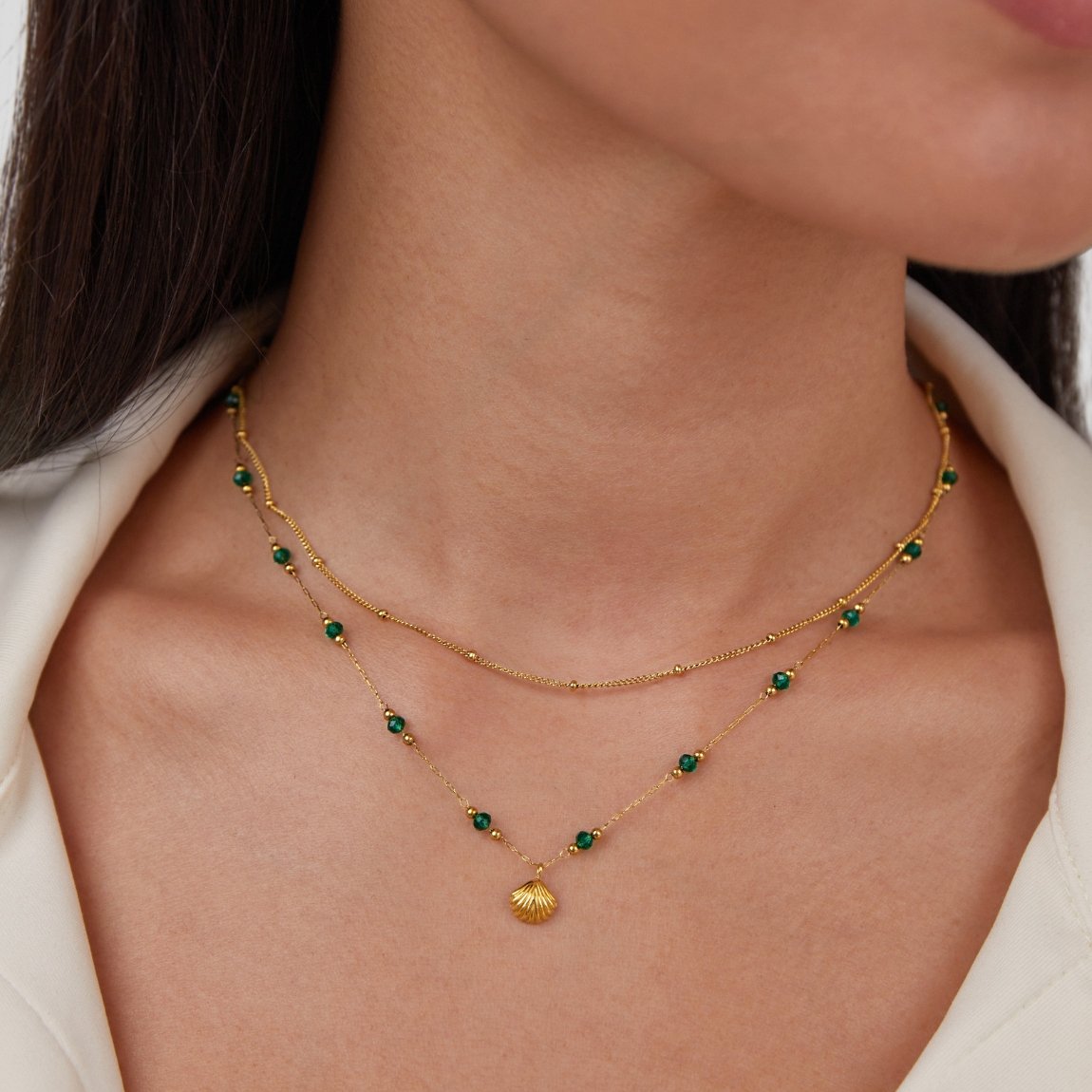 Gioia Bead Chain Necklace