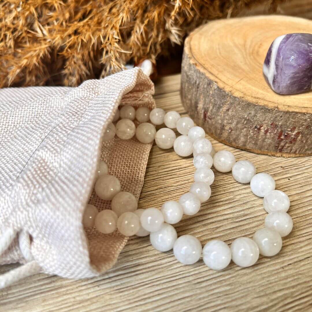 "Feminine Sensitivity" Bracelet in Moonstone