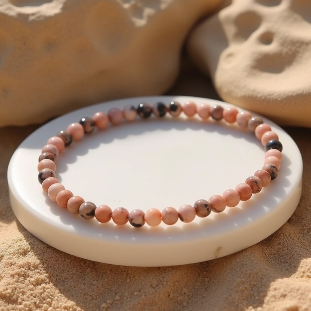 Fine 4 mm Stone Bead Bracelet