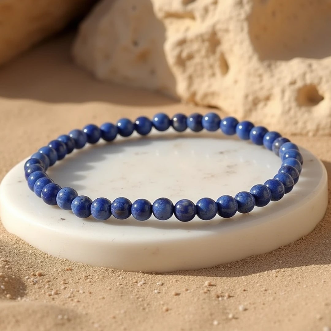 Fine 4 mm Stone Bead Bracelet