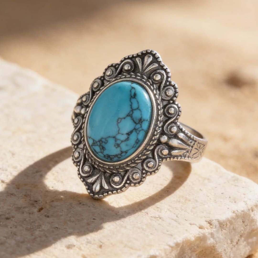 "Sky & Water" Ring in Turquoise
