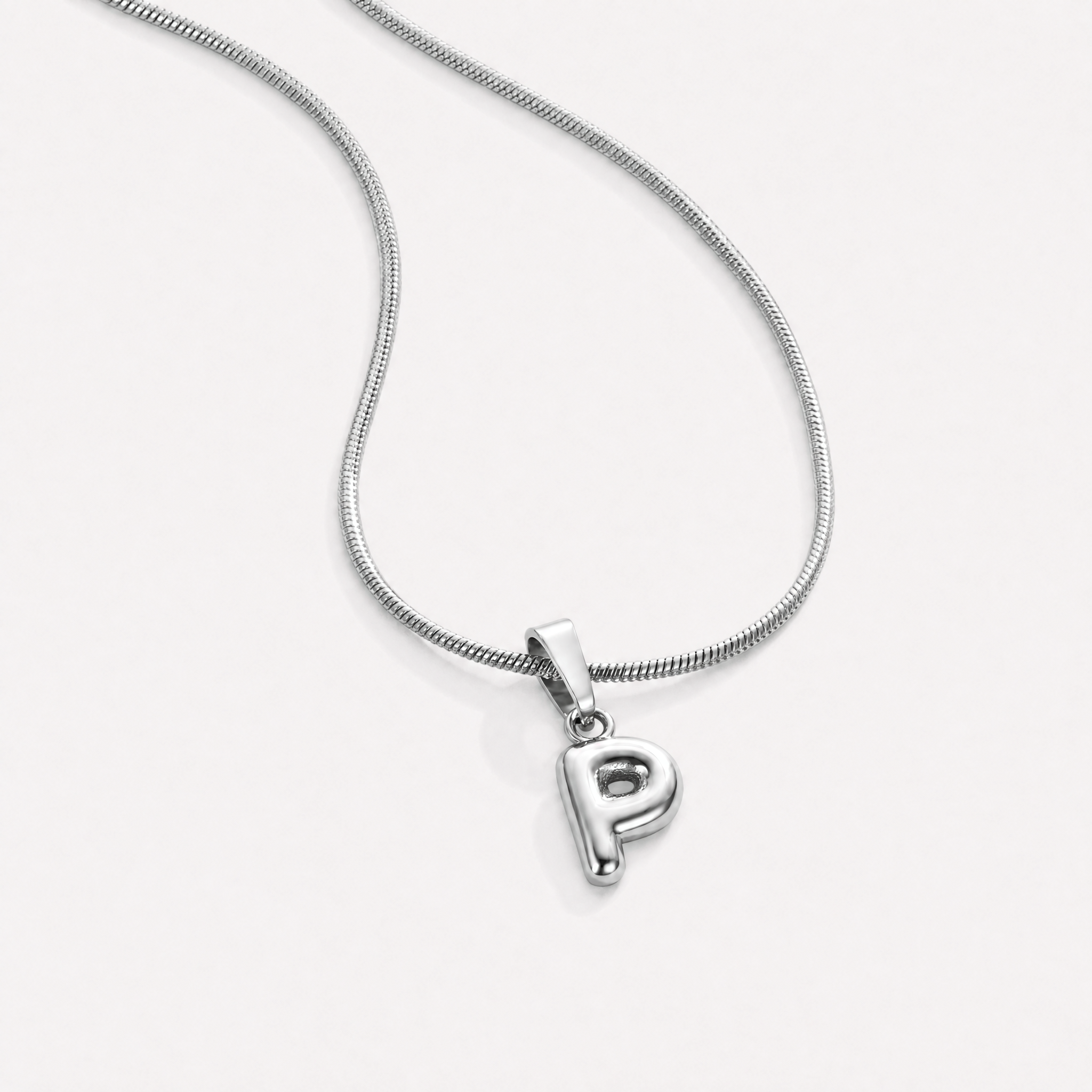 Bettina Bubble Initial Necklace
