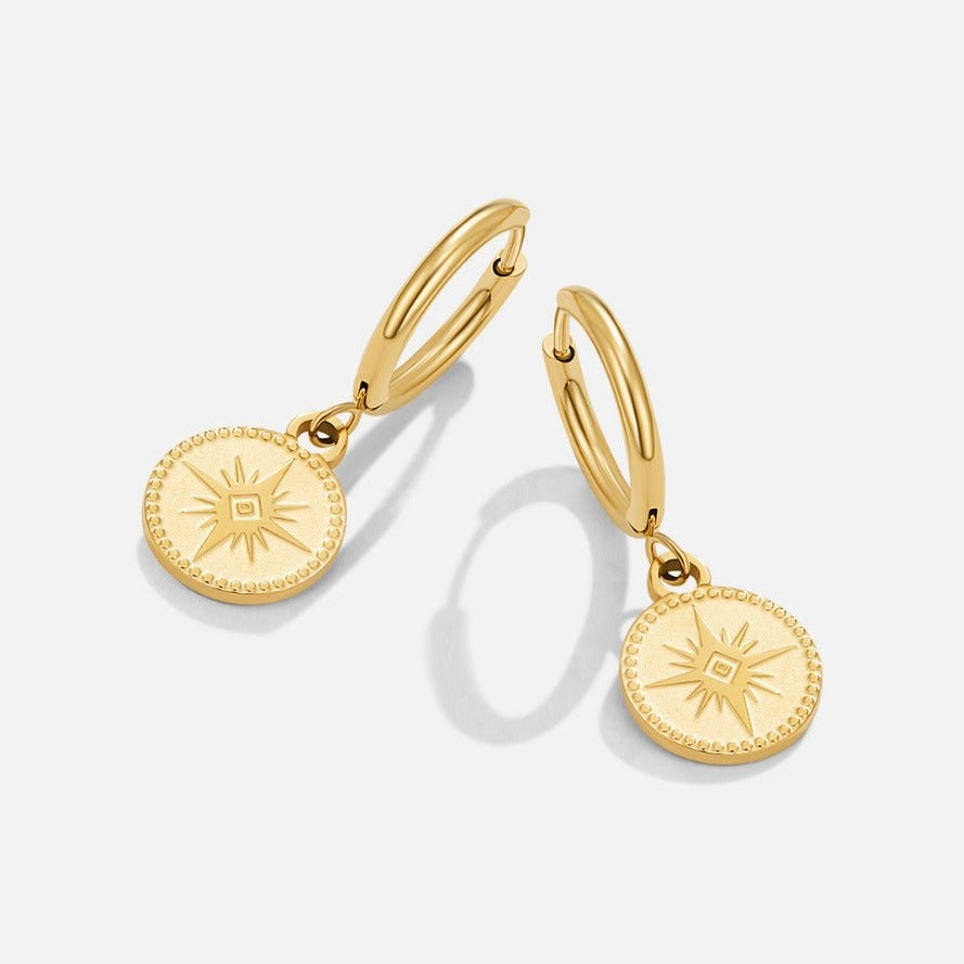 Siria Star Coin Earrings