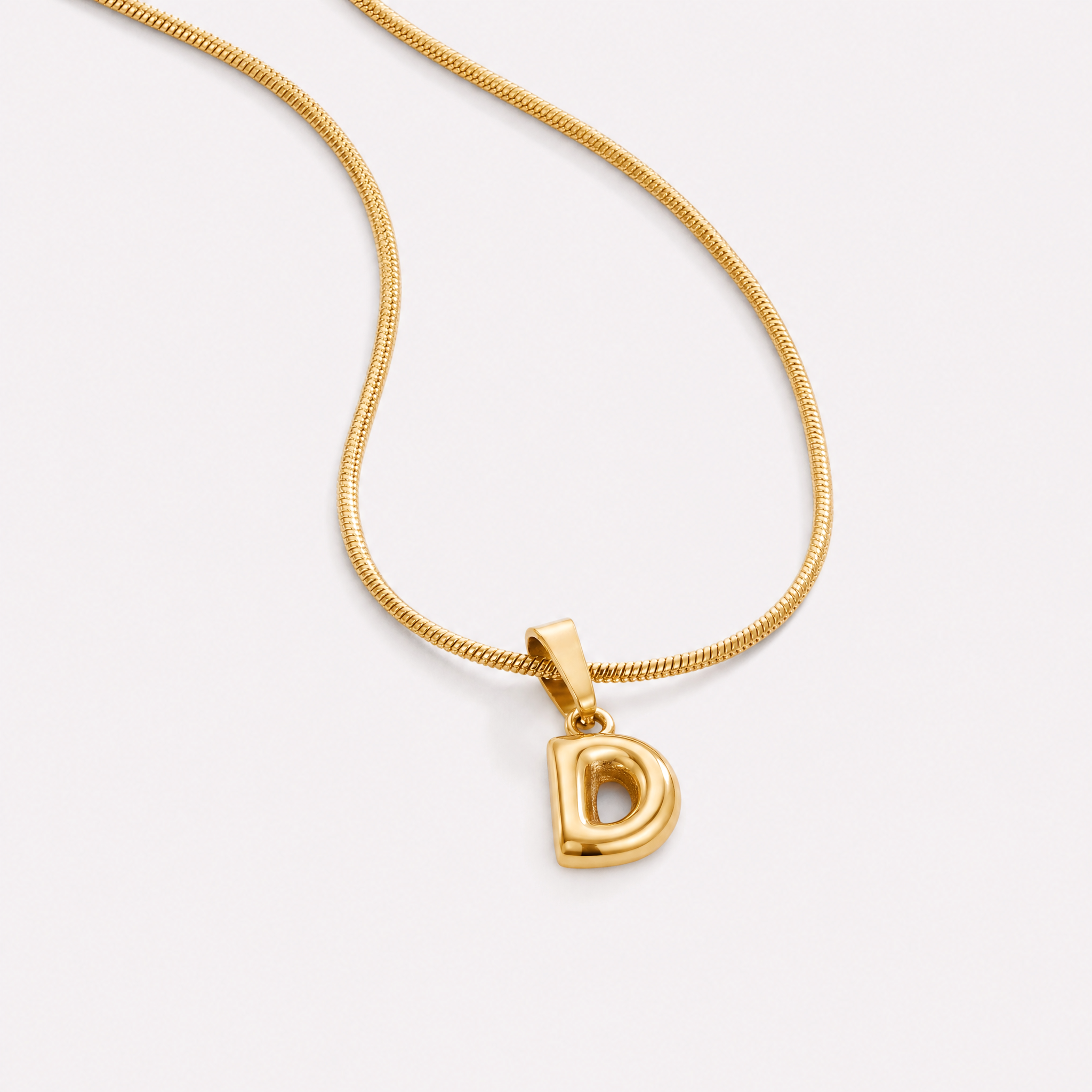 Bettina Bubble Initial Necklace