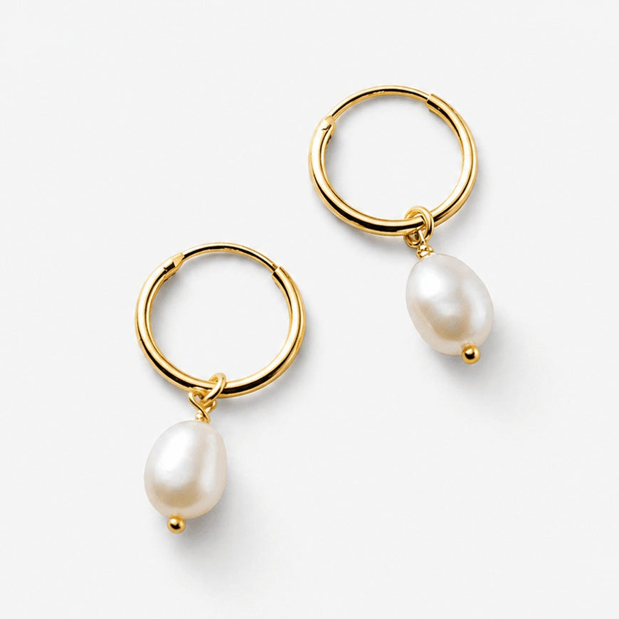 Camilla Pearl Hoops