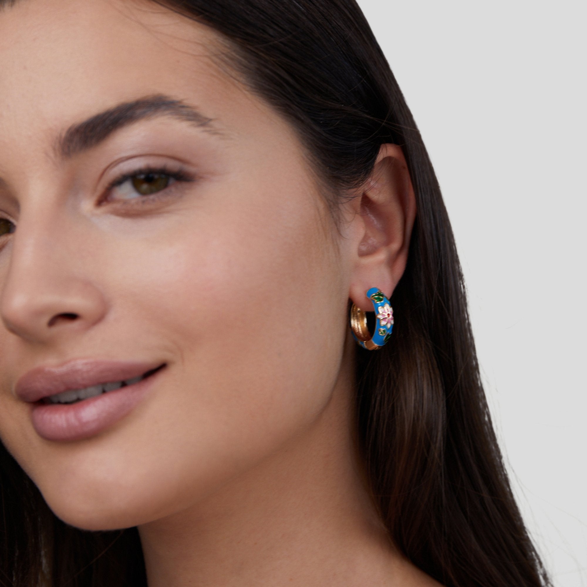Floriana Flower Hoops