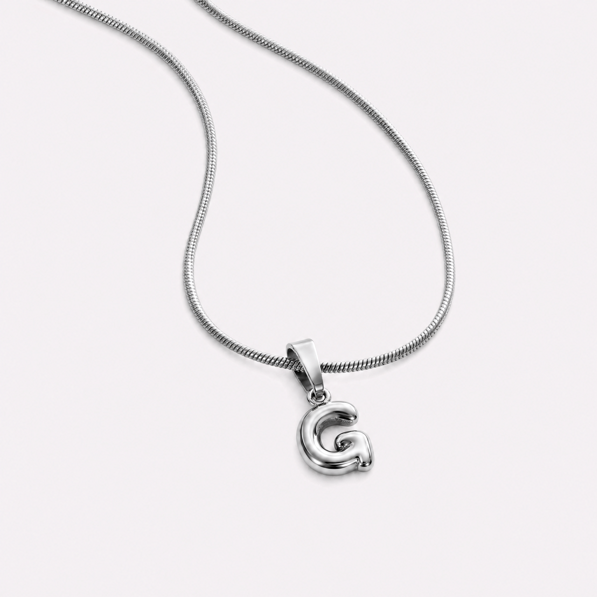 Bettina Bubble Initial Necklace