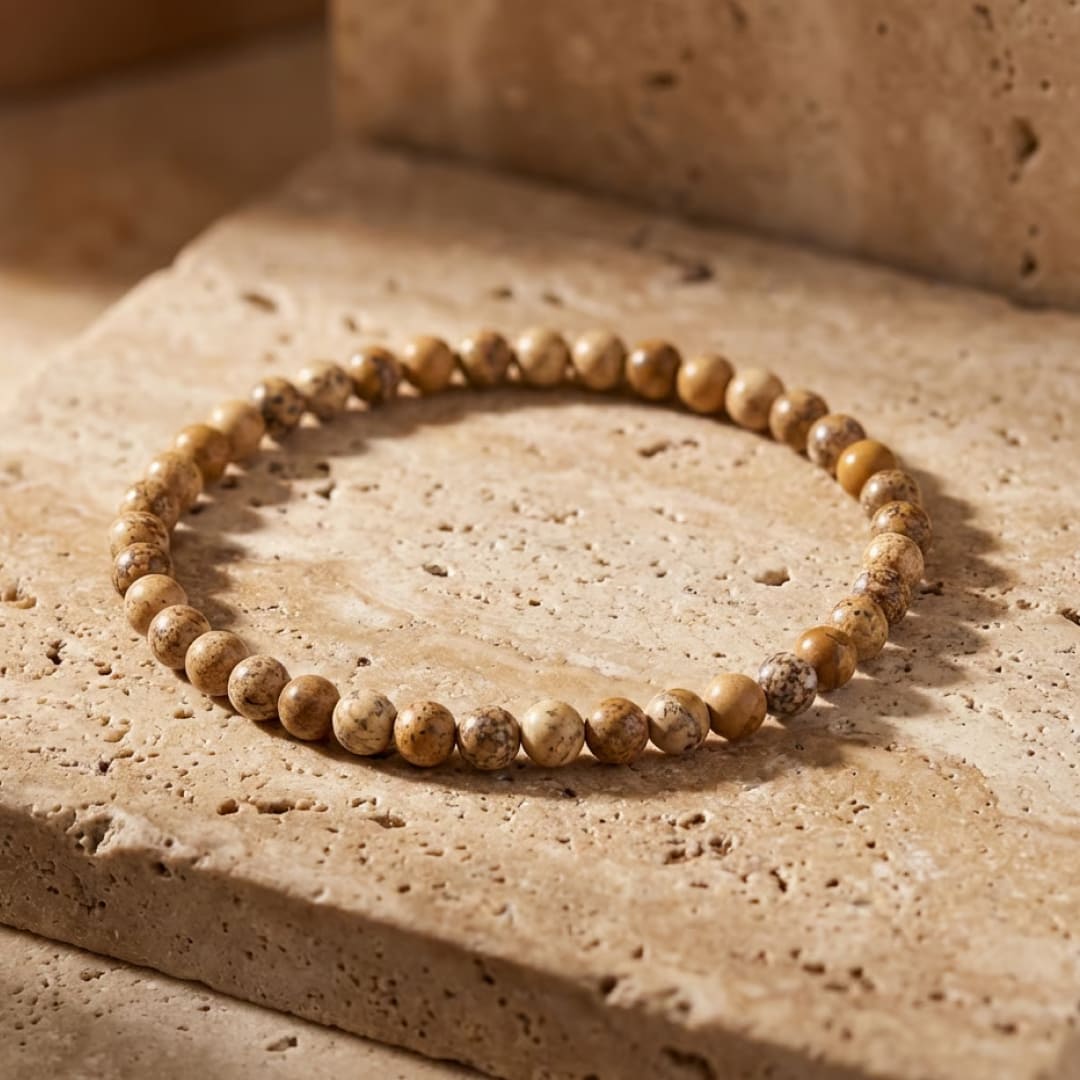 Fine 4 mm Stone Bead Bracelet