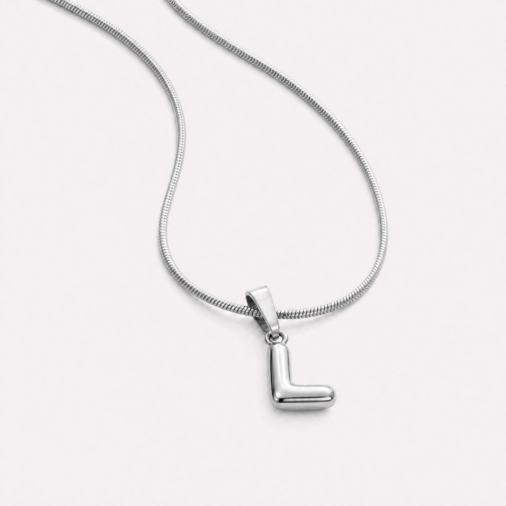 Bettina Bubble Initial Necklace