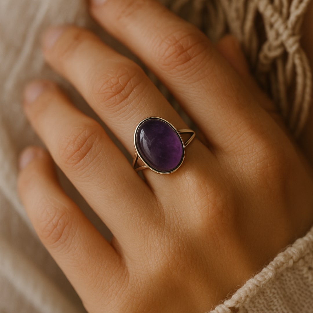 "Shanti" Ring in Amethyst