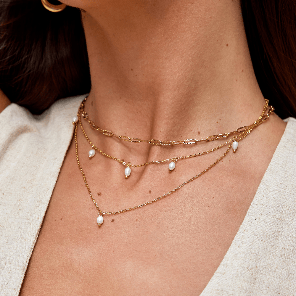Ersilia Pearl Drop Necklace