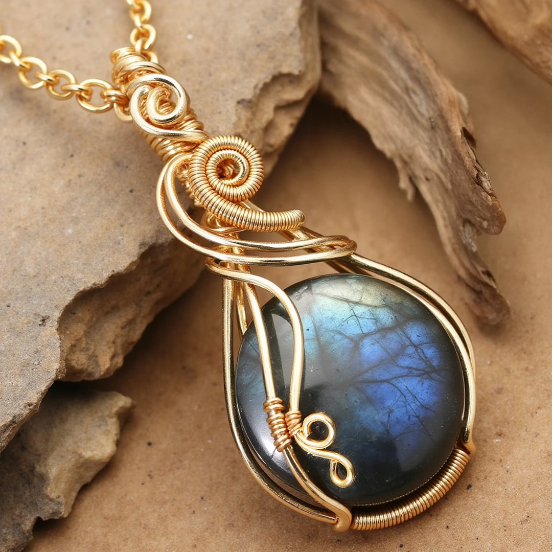 "Eye of the Universe" Pendant in Labradorite