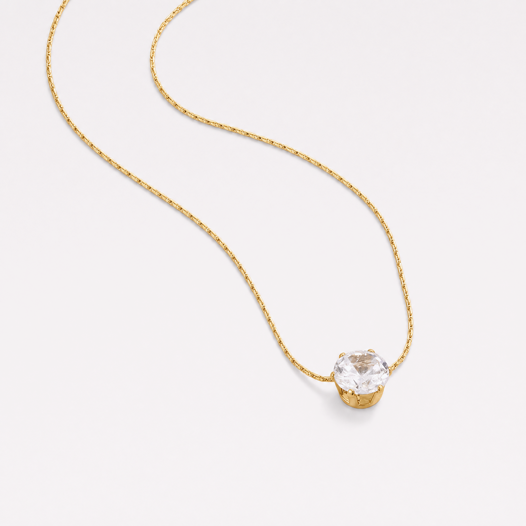 Elisa Solitaire Necklace