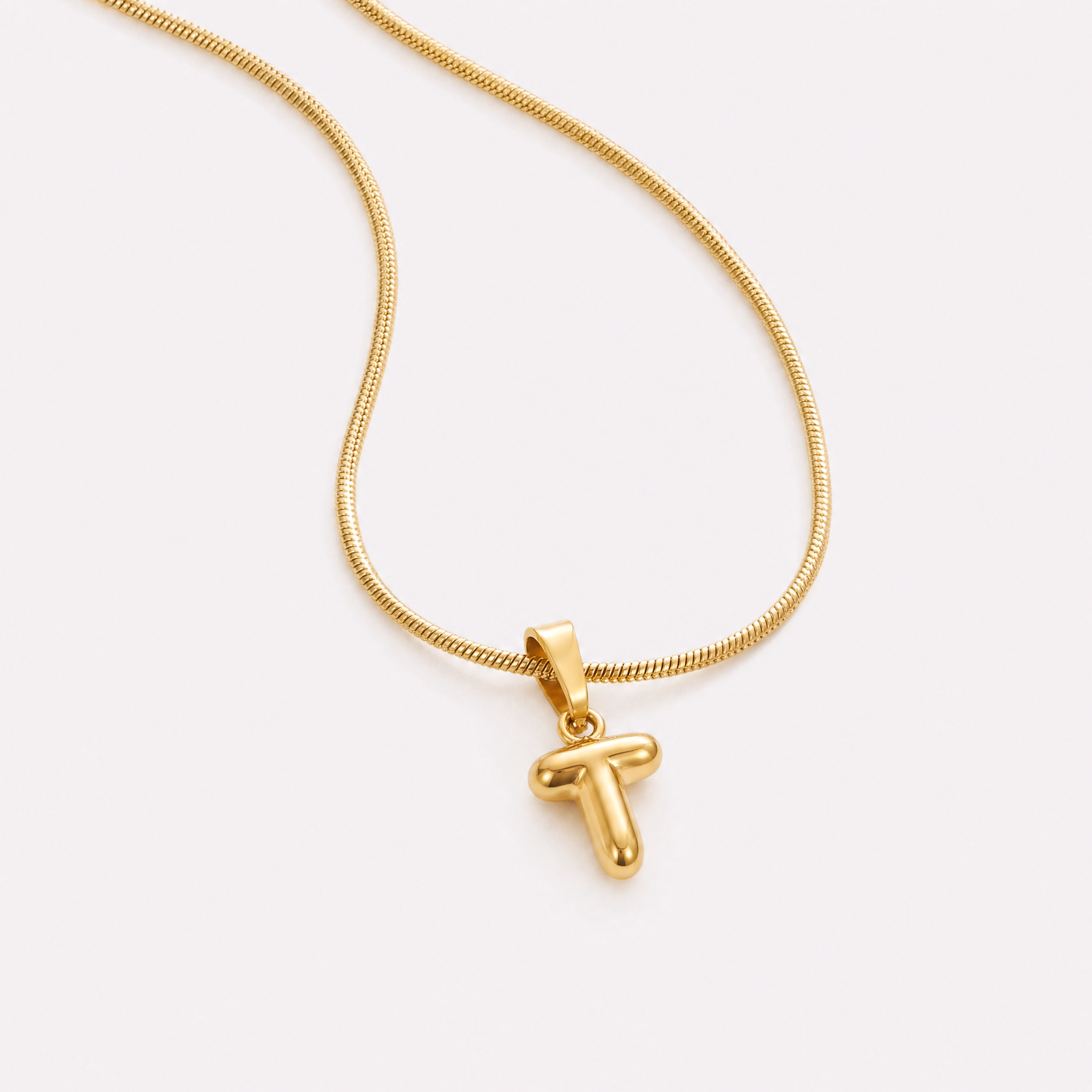 Bettina Bubble Initial Necklace