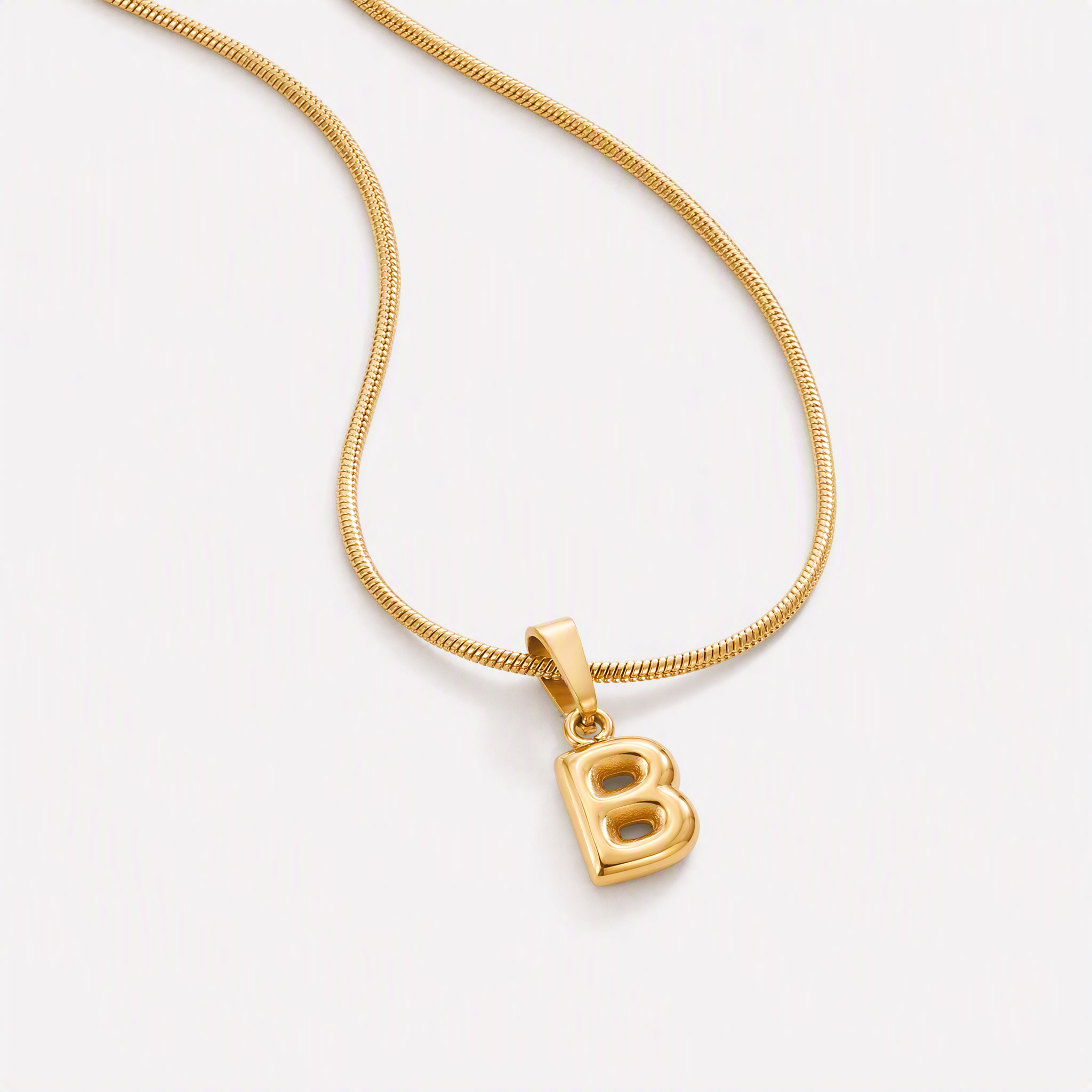 Bettina Bubble Initial Necklace