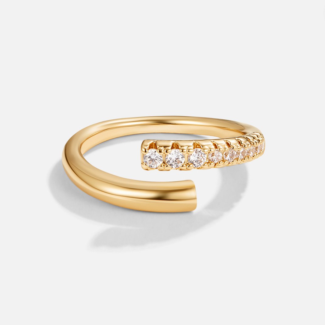 Angelica Crystal Wrap Ring