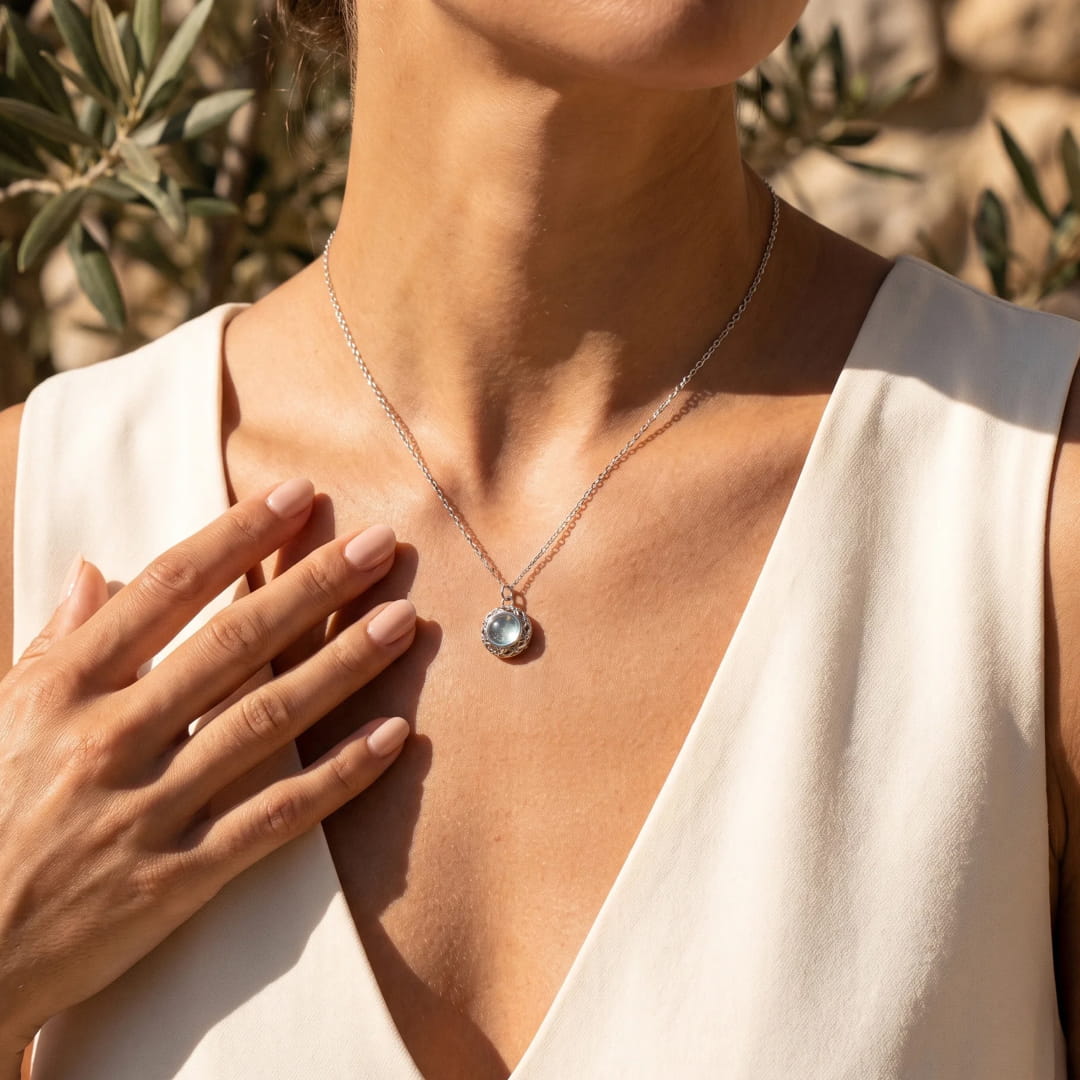 "Gleam of Yesteryear" Pendant in Natural Stones