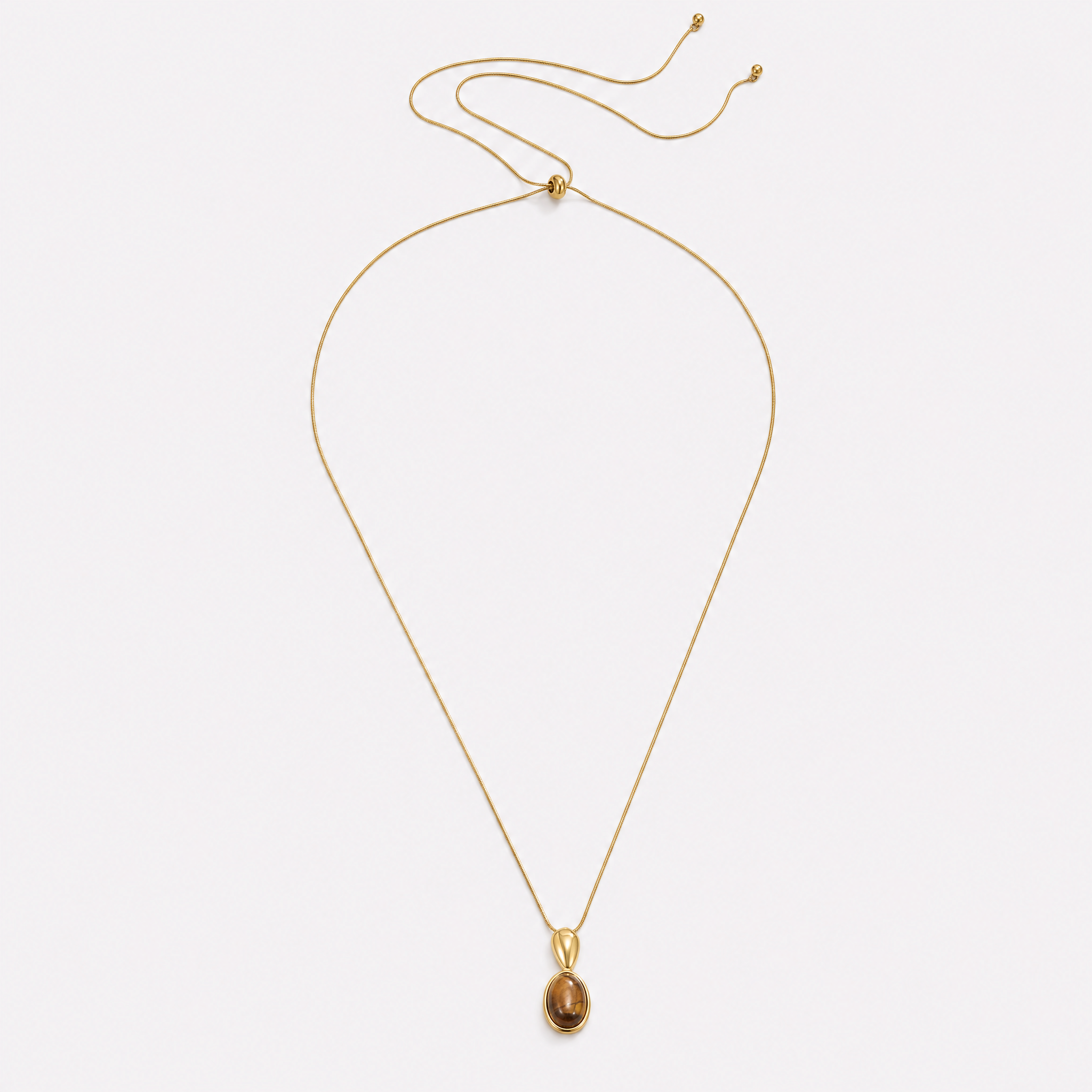 Leandra Tiger Eye Necklace