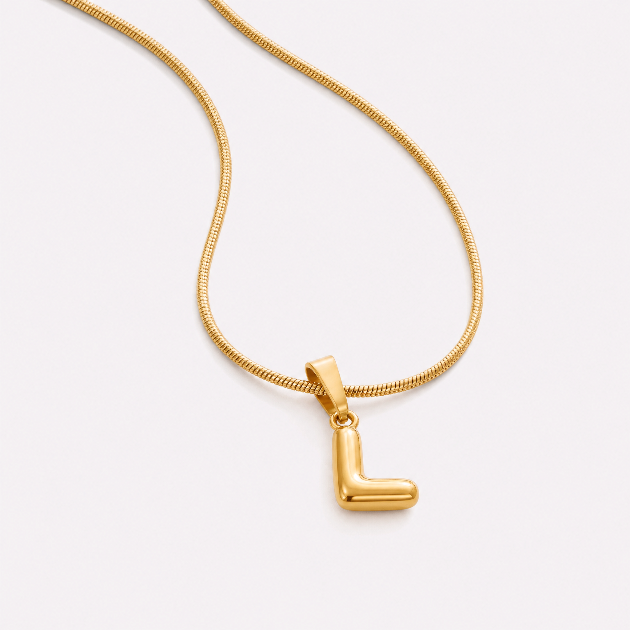 Bettina Bubble Initial Necklace