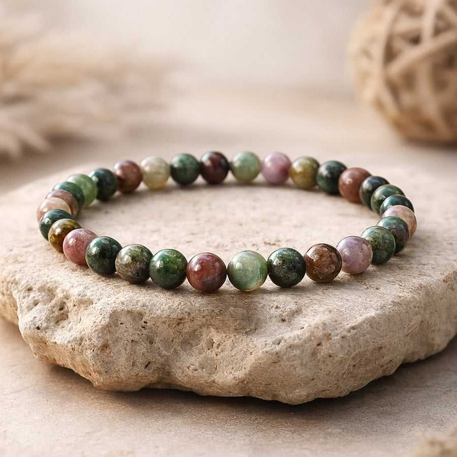 "Inner Peace" Bracelet in Indian Agate