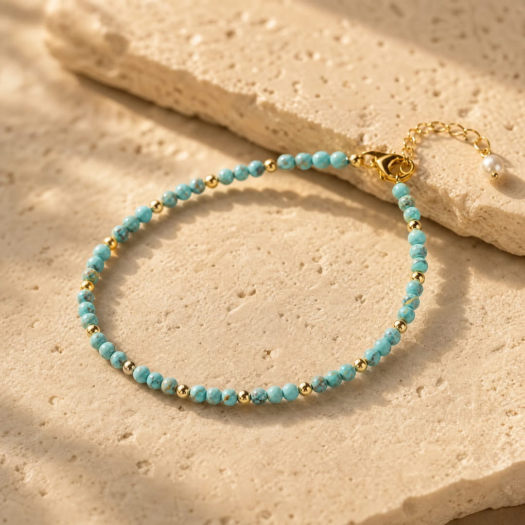 "Birth Month" Bracelet in Natural Stone