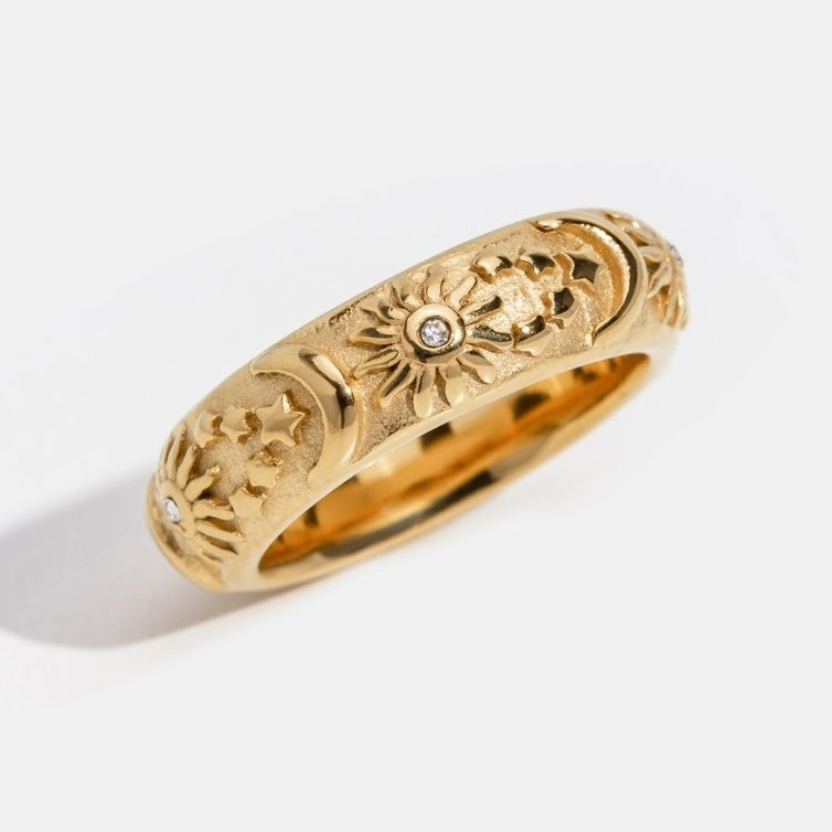 Astra Star Signet Ring