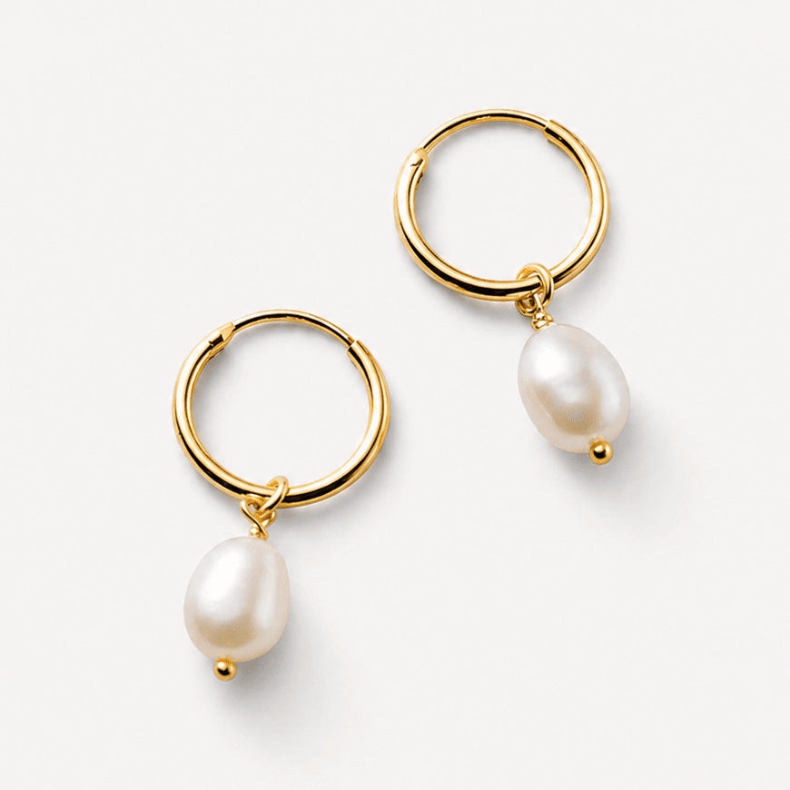 Camilla Pearl Hoops