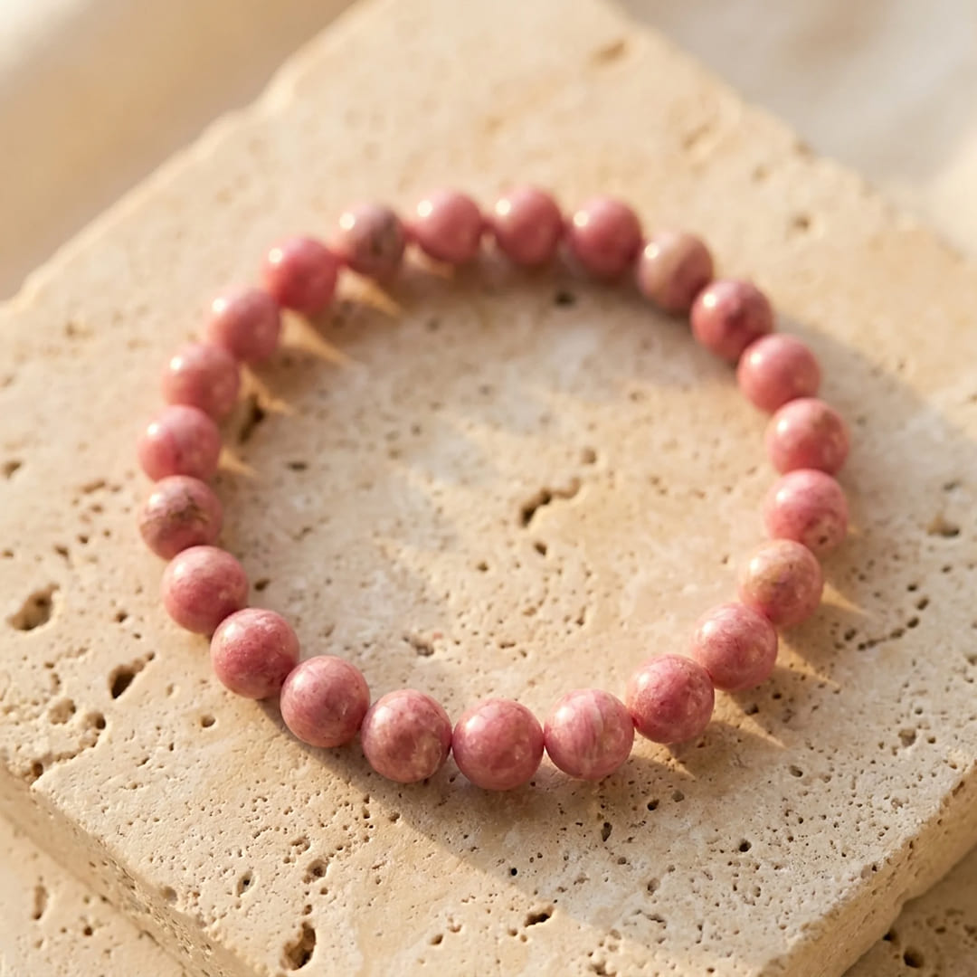 "Gentleness of the Heart" Bracelet in Rhodonite